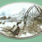 Ceramic Tile Pheasants Winter Scene Hot plate, or craft project or frame it ~NEW