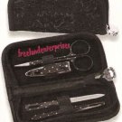 Nail Ladies Essential Set in Zippered Case ~ Clipper-Scissors-Tweezer-Nail File~