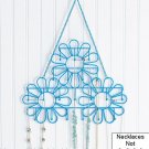 Jewelry Necklace Organizer Blue Metal NEW ~ Holds Several Necklaces & Bracelets~ Jewelry Necklace Organizer Blue Metal NEW ~ Holds Several Necklaces & Bracelets~