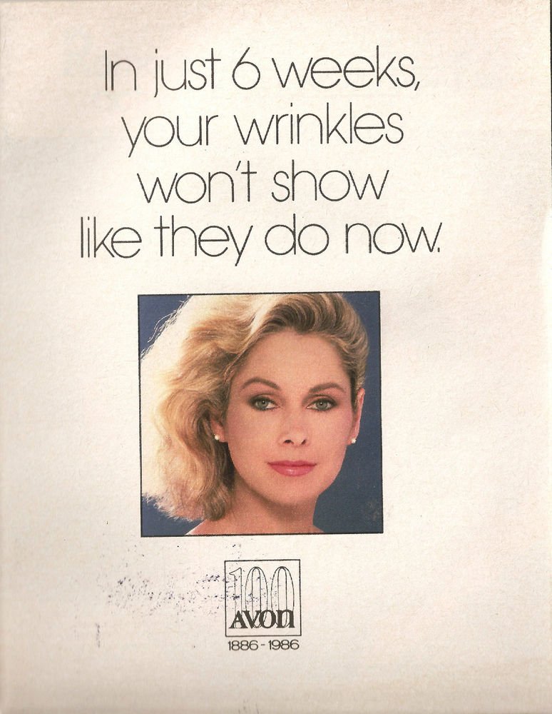 1986 Vintage Antique AVON Campaign 19 Sales Catalog Book Brochure