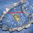 Collectible Dish Crystal Leaf Trinket Dish 24% Lead - Made in Yugoslavia