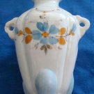 VTG Bud Vase Porcelain Hand Painted White, Orange, Blue, Gold Accents ~Small VTG Bud Vase Porcelain Hand Painted White, Orange, Blue, Gold Accents ~Small