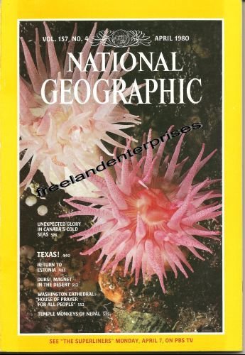 Book National Geographic Magazine 1980 April~ Vol 157, No 4 ~ VGC
