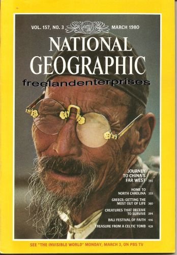 Book National Geographic Magazine 1980 March~ Vol 157, No 3 ~ VGC