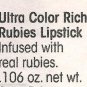 Make Up ULTRA COLOR RICH "Rubies" Limited Edition Lipstick "Fuchsia Flame/Fame"