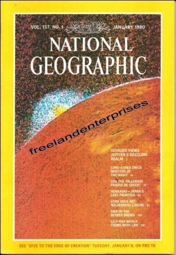 Book National Geographic Magazine 1980 January ~ Vol 157, No 1 ~ VGC
