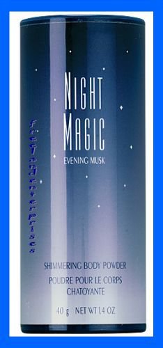 Women's Shimmering NIGHT MAGIC Body Powder Talc 1.4 oz NEW