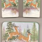 Collectible Playing Cards Wildlife Deer & Tin w/2 Decks Cards Sealed J.S.N.Y.NIP