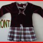 Girls Youngland® Mock-Layer Plaid & Velvet Dress 18 months