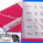 Earring CZ Carat Count Silvertone Set of 5 Clear Pairs Studs NEW Pierced