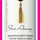 Womens Fragrance Shimmering FAR AWAY Body Powder Talc 1.4 oz NEW