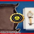 Watch Sparkling Gift Set with Hoop Earrings and Catch All Tray ~ Goldtone NIB