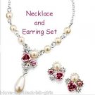 Necklace, Earring Melissia Gift Set ~ Silvertone ~ NEW Boxed Necklace, Earring Melissia Gift Set ~ Silvertone ~ NEW Boxed