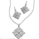Necklace, Earring Marie Sophie Gift Set ~ Silvertone ~ NEW Boxed