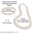 Necklace, Bracelet & Earring Perfect Poise 3 Piece Gift Set SILVERTONE NEW Boxed