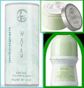 Womens Fragrance Set HAIKU ~NEW~ (Quantity of 1 Set-Talc, Roll On, Softener)