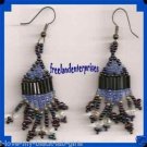 Earring Beaded Dangling Pierced Earrings Black & Blue Pierced NEW Earring Beaded Dangling Pierced Earrings Black & Blue Pierced NEW