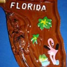Ashtray Florida State Shaped Retro Ceramic Vintage Japan Excellent Condition Ashtray Florida State Shaped Retro Ceramic Vintage Japan Excellent Condition