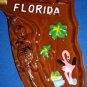 Ashtray Florida State Shaped Retro Ceramic Vintage Japan Excellent Condition