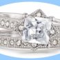 Ring This Is Love CZ Engagement Ring and Band Set -Size 8- NEW Boxed ~Great Gift