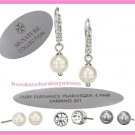 Earring Pure Elegance Pearlesque 4 Pair Earring Set With Box Silvertone NIB Earring Pure Elegance Pearlesque 4 Pair Earring Set With Box Silvertone NIB