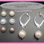Earring Pure Elegance Pearlesque 4 Pair Earring Set With Box Silvertone NIB
