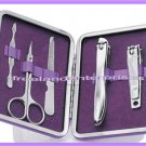 Nail Footworks Total Pedicure Kit ~ Purple ~ 5 Pieces Plus Case NIP
