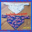Dog Reversible Neckerchief Collar Sleeve Red--White--Blue Collar