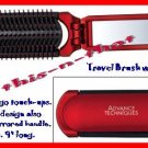 Hair Travel Brush with Mirror (Approximately 9 inches) ~Red~ Advance Techniques Hair Travel Brush with Mirror (Approximately 9 inches) ~Red~ Advance Techniques