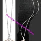 Necklace Cross Pendant 20" ~Goldtone & Silvertone~ 2018 Necklace Cross Pendant 20" ~Goldtone & Silvertone~ 2018