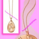 Breast Cancer Pink Hope Keepsake Necklace Goldtone Avon Circa 2018