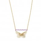 Empowerment Necklace Purple Peace Butterfly Power Pendant ~Goldtone~ Empowerment Necklace Purple Peace Butterfly Power Pendant ~Goldtone~