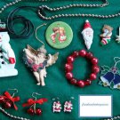 Christmas LOT: Pins, Earrings, Necklaces, Bracelet & Ornaments Lot Christmas LOT: Pins, Earrings, Necklaces, Bracelet & Ornaments Lot