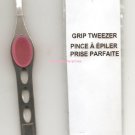 Tweezer Pink Silicone Expert Grip w/Precision Slant -Stainless Steel Tweezer Pink Silicone Expert Grip w/Precision Slant -Stainless Steel