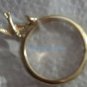 Ring Heather Three Piece Blue Stackable Ring Goldtone ~ Size 8 ~ (NEW Box 2012)