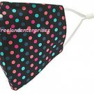 Fashion Adult Cotton Fabric Colored Polka Dot Fashion Mask w/Filter Pocket Fashion Adult Cotton Fabric Colored Polka Dot Fashion Mask w/Filter Pocket