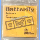 CRAFTS Creative Expression Cross Stitch/Needlepoint Butterfly Bookmark-Comb case CRAFTS Creative Expression Cross Stitch/Needlepoint Butterfly Bookmark-Comb case