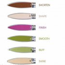 Nail File 6 Sided File-6 tools in One: Shorten-Shape-Finish-Smooth-Buff-Shine Q2 Nail File 6 Sided File-6 tools in One: Shorten-Shape-Finish-Smooth-Buff-Shine Q2