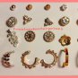 Earring Spring Fling Essential 12 Pair Silvertone & Goldtone Pierced ~NEW Boxed~