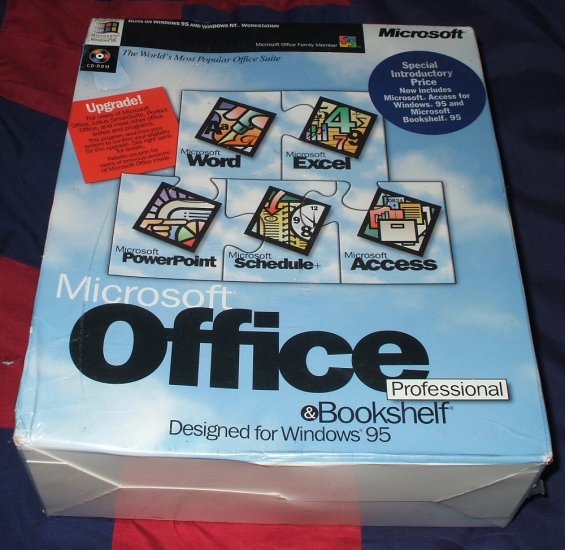 Sold Microsoft Office 95 Professional Retail Upgrade Sealed