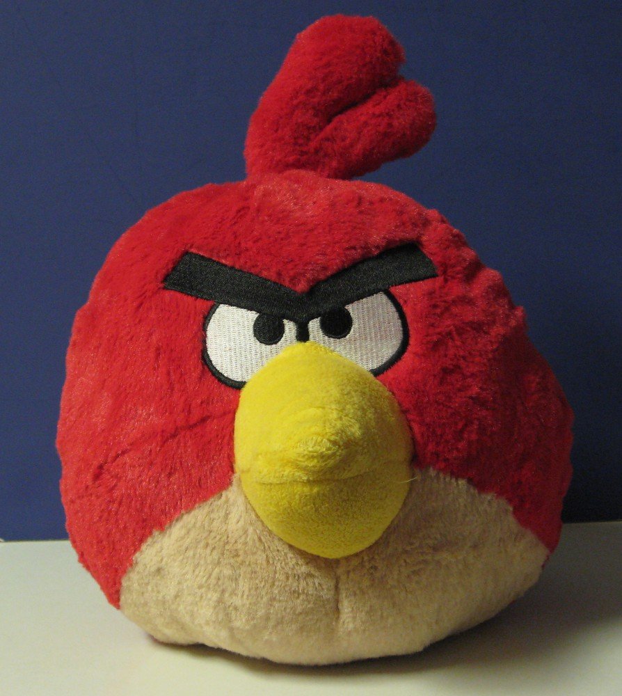 angry birds red plush toy