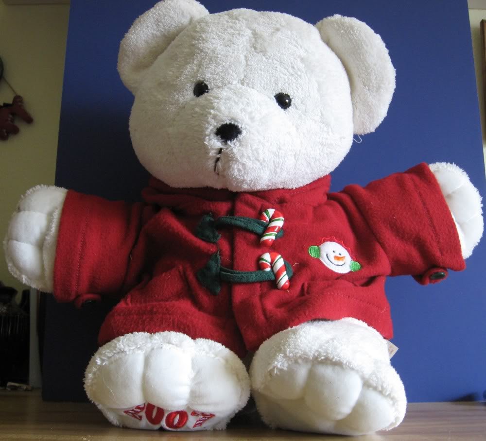 ON HOLD - Dan Dee Christmas Holiday 21 Inch Plush Teddy Bear - 2007