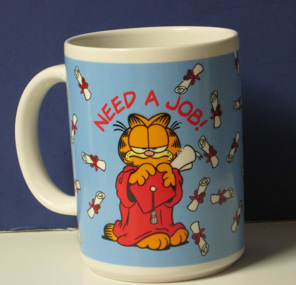 ceramic garfield mug
