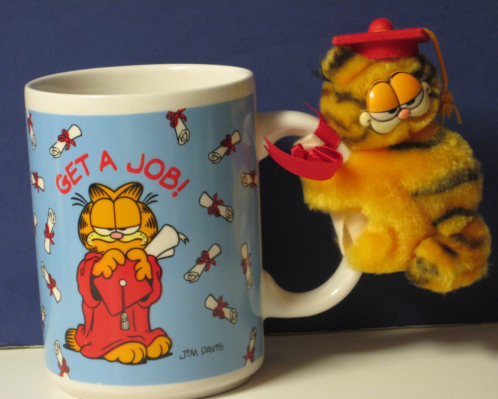 ceramic garfield mug