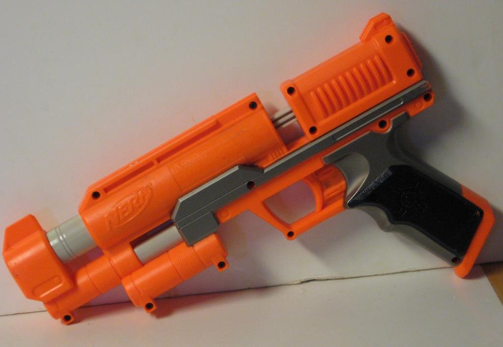 SOLD - Nerf Dart Tag Stormfire Soft Dart Gun Single Shot Blaster Orange ...