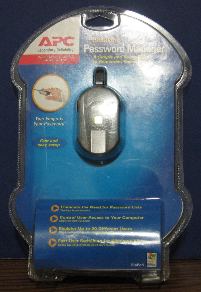 Apc biopod fingerprint reader Windows vista driver
