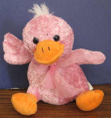 pink duck plush