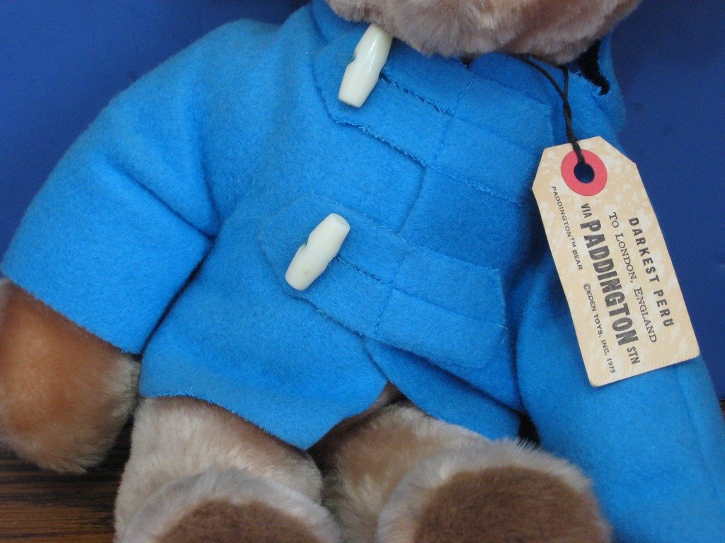 paddington bear cycling plush