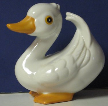 Vintage Homco Duckling - Ceramic Duck - Taiwan 1414 - 3 1/4" Long - Glazed