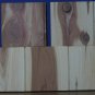 Wood Tongue and Groove Interlocking 3.5" Square Floor Tiles - Lot of 5